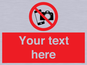 Custom No filming or photography